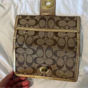 Coach turn lock wallet SOLD